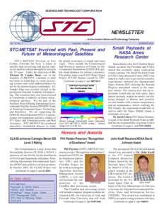SCIENCE AND TECHNOLOGY CORPORATION  NEWSLETTER ... An Innovative Advanced Technology Company Vol. 13, No. 1