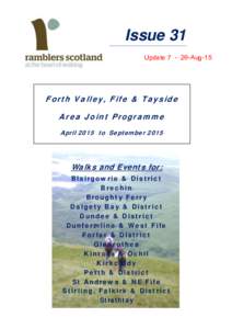 Issue 31 UpdateAug-15 Forth Valley, Fife & Tayside Area Joint Programme April 2015 to September 2015
