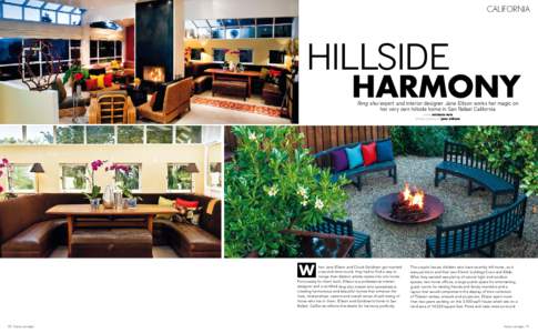 california  Hillside Harmony Feng shui expert and interior designer Jane Ellison works her magic on