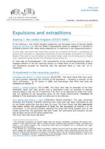 Factsheet - Expulsions and extraditions