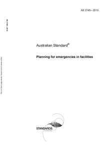 AS 3745—2010  AS 3745—2010 This is a free 8 page sample. Access the full version online.  Australian Standard®