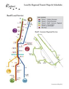 Local & Regional Transit Maps & Schedules  Banff Local Service TU