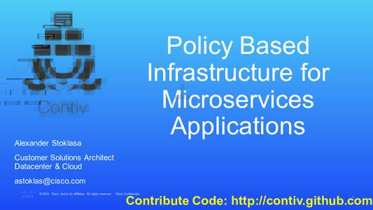 Alexander Stoklasa  Policy Based Infrastructure for Microservices Applications