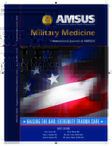 November/December 2016 SPECIAL ISSUE – Supplement to Military Medicine, Volume 181, NumberMilitary Medicine International Journal of AMSUS