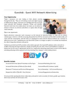  GuestAdz	-	Guest	WiFi	Network	Advertising	 Your	Opportunity