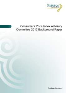 Consumers Price Index Advisory Committee 2013 Background Paper
