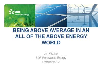 EDF Renewable energy presentations