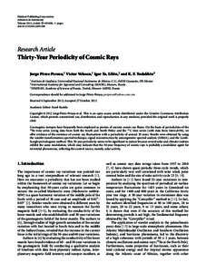 Hindawi Publishing Corporation Advances in Astronomy Volume 2012, Article ID[removed], 11 pages doi:[removed][removed]Research Article