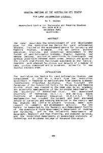 DIGITAL MAPPING A! T.HE AUSTRALIAN KE.Y CgNIRE EQR LAND INFQRMAIION STUDIES^ by. E^, Walker. Queensland Centre for Surveying and Mapping Studies Box 2434 G.P.O.