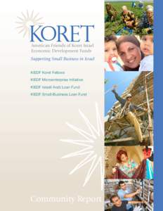 American Friends of Koret Israel Economic Development Funds Supporting Small Business in Israel KIEDF Koret Fellows KIEDF Microenterprise Initiative KIEDF Israeli Arab Loan Fund