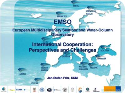 EMSO European Multidisciplinary Seafloor and Water-Column Observatory International Cooperation: Perspectives and Challenges
