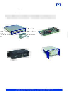 Piezo Motor Controller: Piezo-Worm Drive, Ultrasonic Motor, Piezo-Walk, Piezo Step Motor