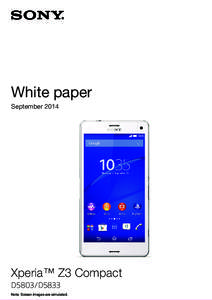 Aries draft WP  White paper September[removed]Xperia™ Z3 Compact