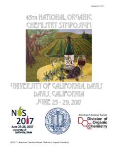 Updated45th National Organic Chemistry Symposium  University of California, Davis