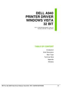 DELL A940 PRINTER DRIVER WINDOWS VISTA 32 BIT PDF-11DAPDWV3B7WWOM | Page: 48 File Size 2,045 KB | 15 Sep, 2016