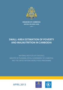 Kingdom of Cambodia Nation Religion King 3  Small-area Estimation of Poverty