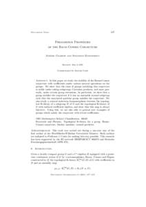 127  Documenta Math. Permanence Properties of the Baum-Connes Conjecture