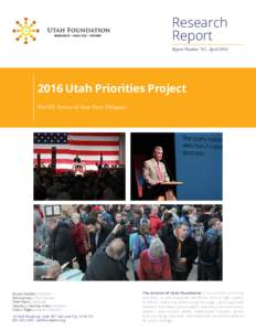 Research Report Report Number 741, AprilUtah Priorities Project Part III: Survey of State Party Delegates