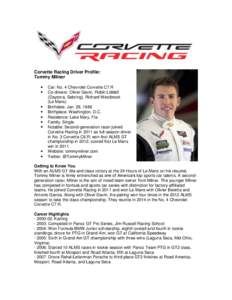 Corvette Racing Driver Profile: Tommy Milner    