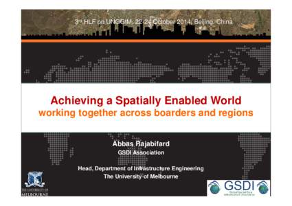 Geographic data and information / Spatial data infrastructure / Abbas Rajabifard / Geography / SDI / Sustainability