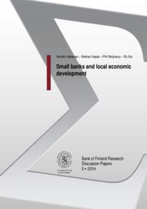 Small banks and local economic development