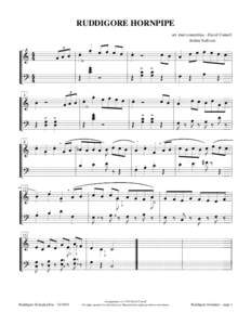 RUDDIGORE HORNPIPE arr. duet concertina - David Cornell Arthur Sullivan «« « « « « £