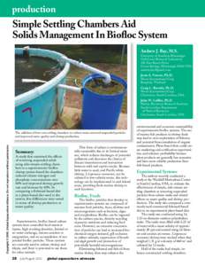 Simple Settling Chambers Aid Solids Management In Biofloc System