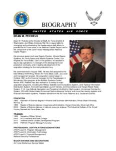 BIOGRAPHY UNITED STATES  AIR