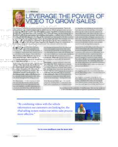 SusanGivens  marketing solution LEVERAGE THE POWER OF VIDEO TO GROW SALES