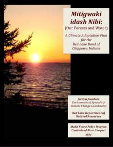 Mitigwaki idash Nibi: (Our Forests and Water) A Climate Adaptation Plan for the