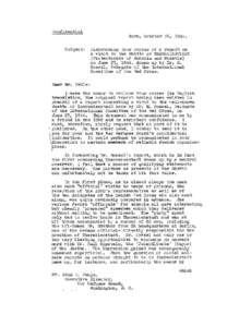 Letter from Roswell D. McClelland to Mr. Pehle, Subject: Dispatching four copies of a report on a visit to the Ghetto of Theresienstadt (Protecorate of Bohemia and Moravia) on June 23, 1944,…”