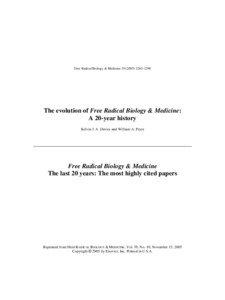 Free Radical Biology & Medicine[removed]–1290