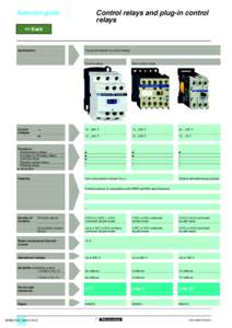 AUX. AND PLUG-IN RELAYS, COUNTERS (CATALOG)