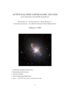 Plasma physics / Astrophysics / Observational astronomy / X-ray telescopes / Active galactic nucleus / Quasar / International X-ray Observatory / Blazar / X-ray astronomy / Astronomy / Supermassive black holes / Space