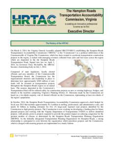 The Hampton Roads Transportation Accountability Commission, Virginia \