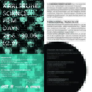 KARLSRUHE SCIENCE FILM DAYS 29.6. / .