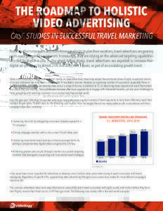 THE ROADMAP TO HOLISTIC VIDEO ADVERTISING CASE STUDIES IN SUCCESSFUL TRAVEL MARKETING As the weather turns warm and more Americans begin to plan their vacations, travel advertisers are gearing up to reach prospective cus