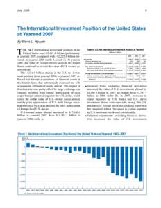 The International Investment Position of the United States at Yearend 2007