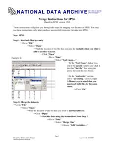 Microsoft Word - Merge Instructions for SPSS.doc