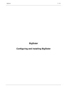 BigSisterBigSister Configuring and installing BigSister