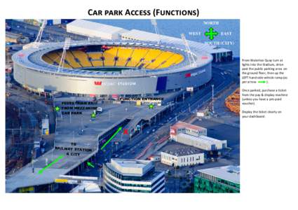 Westpac Stadium Function Parking Map