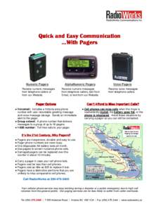 Microsoft Word - RW, Flyer, Quick and Easy Communication ...With Pagers, Rev 2.1, 1, Source file.docx