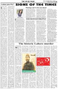 THE KASHMIR TIMES, JAMMU  THE OP-ED PAGE