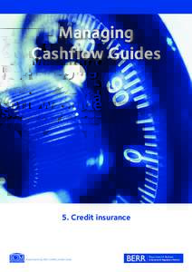Managing Cashflow Guides 5. Credit insurance  The fact that a business is here today and is