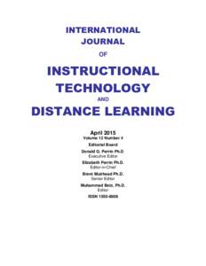 INTERNATIONAL JOURNAL OF INSTRUCTIONAL TECHNOLOGY