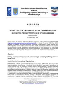 United Nations Development Programme / Human trafficking / Southeast European Cooperative Initiative / International relations / Crime / United Nations / Human migration / International Centre for Migration Policy Development