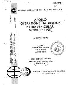 Apollo / Extravehicular Mobility Unit / Primary Life Support System / Spaceflight / Human spaceflight / Apollo/Skylab A7L