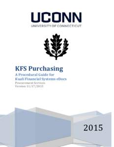 KFS Purchasing and Accounts Payable