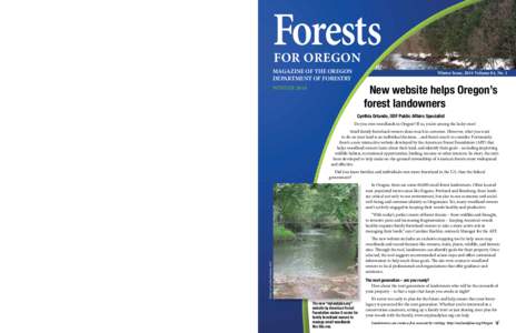 Forests  Forests for Oregon Oregon Dept. of Forestry 2600 State Street Salem, Oregon 97310