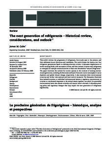 international journal of refrigeration[removed]–1133  available at www.sciencedirect.com w w w . i i fi i r . o r g